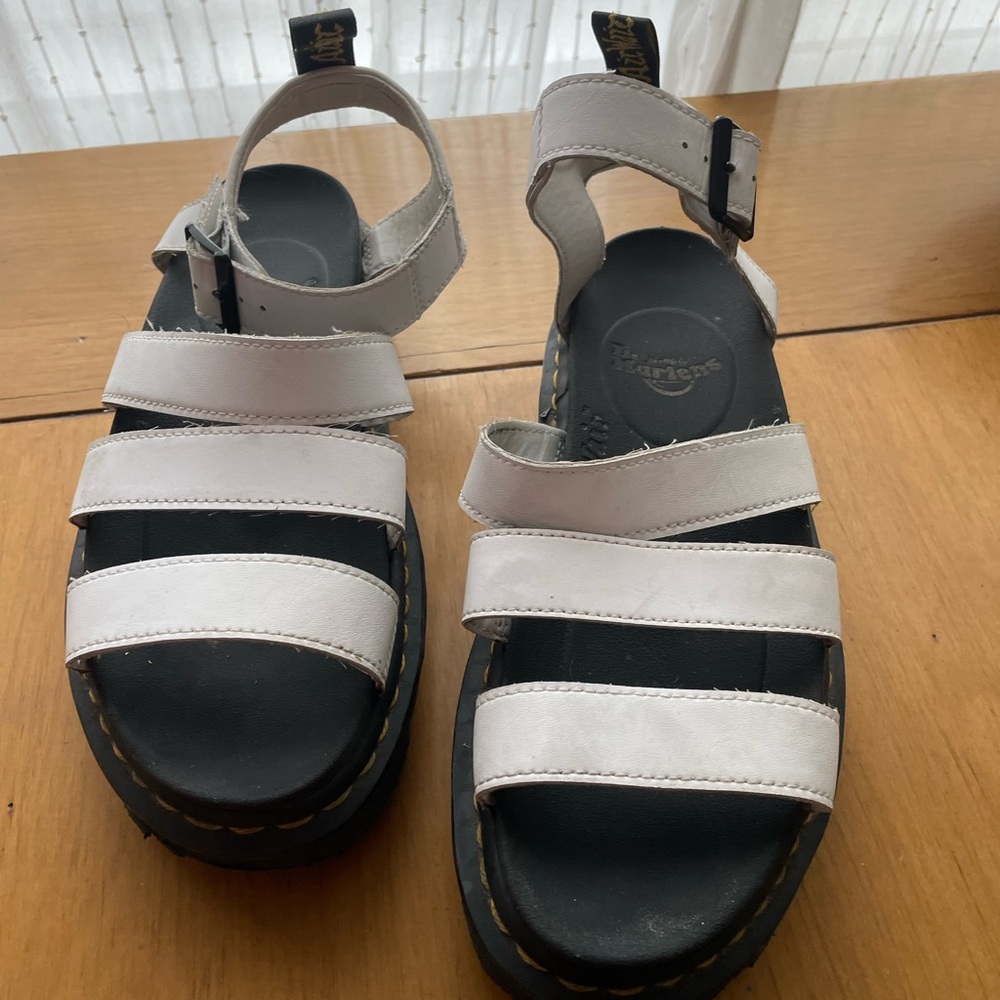 - Dr martens Blaire hydro leather strap sandals